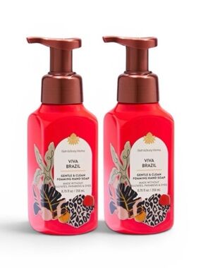 Bath & Body Works 2-Pc VIVA BRAZIL 2026 Foam Hand Soap Set